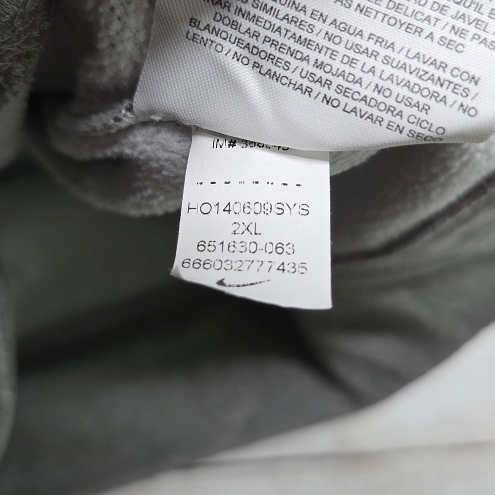 Nike Therma-FIT Graphic Pullover Hoodie Mens XXL Gray 651630-063 Fleece - Picture 6 of 10